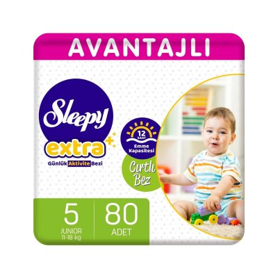 Sleepy Extra Avantajlı Bebek Bezi 5 Numara Junior