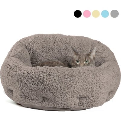 Gökcan Home Gri Yumuşak Dokulu Kedi ve Köpek Yatağı (50X50X32CM)